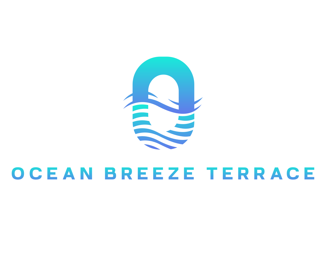 a logo that reads ocean breeze terrace